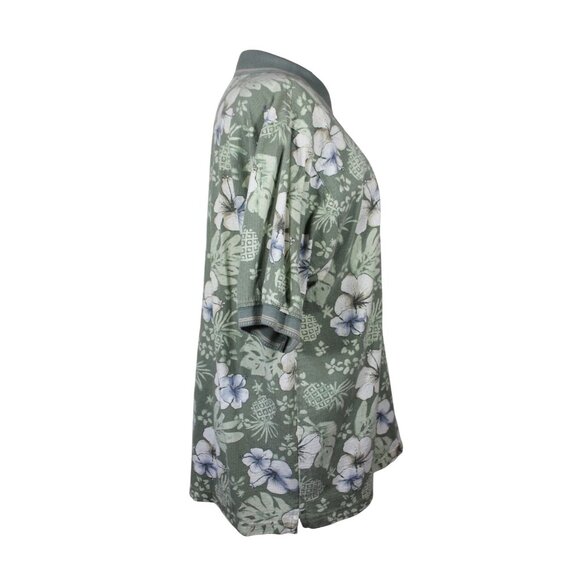 The Skins Game Vintage Golf Polo Men’s Size Large Floral Print Short Sleeve Shir - Picture 4 of 11